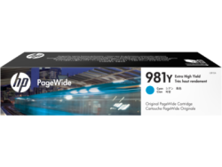 HP L0R13A (981Y) Cyan Original Cartridge - PageWide 556dn / MFP586z (Without Box)