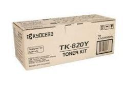 Kyocera TK-820Y Yellow Original Toner Cartridge - FS-C8100