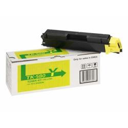 Kyocera TK-580Y (1T02KTANL0) Yellow Original Toner - FS-C5150dn / P6021Cdn (Without Box)