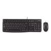 Logitech MK120 (920-002560) USB Kablolu Siyah Q Klavye + Mouse Set
