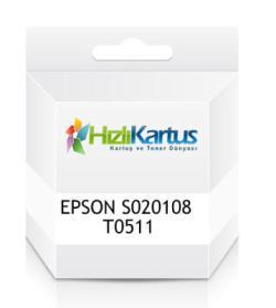 Epson S020108 (T0511) Black Compatible Cartridge - Stylus 1160/1500/1520/800/850