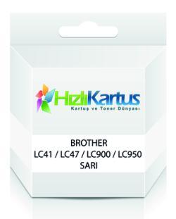 Brother LC41 / LC47 / LC900 / LC950 Yellow Compatible Cartridge - DCP-110 / DCP-111C