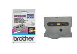 Brother TX-611 Black On Yellow Original Ribbon- 6mm x 15m