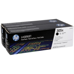 HP CE410XD (305X) Black Original Toner 2-pack High Yield - Laserjet M351a / M451dn