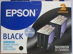 Epson C13S020039/C13S020025 Black Original Cartridge - Stylus 400  (Ex)