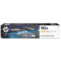 HP J3M70A (981A) Yellow Original Cartridge - PageWide 556dn / MFP586z (Ex)