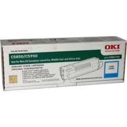 OKI 43865743 Cyan Original Toner Cartridge - C5850 / C5950