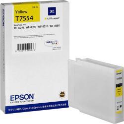 Epson C13T755440 (T7554) XL Original Yellow Ink - WF-8010DW / WF-8090