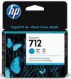 HP 3ED67A (712) Cyan Original Cartridge - DesignJet T650 (Ex)