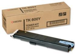 Kyocera TK-800Y Yellow Original Toner Cartridge - FS-C8008