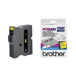Brother TX-651 Black on Yellow Original Label Strip - 24mm x 15m
