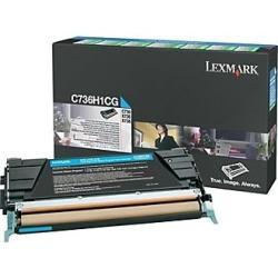 Lexmark C736H1CG Cyan Original Toner - C736 / X736