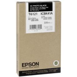 Epson C13T612100 (T6121) Photo Black Original Cartridge - Pro 7400 (Ex)