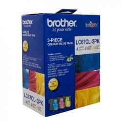 Brother LC67CL 3-Pack Colour Original Cartridge - MFC-5490 / MFC-6490