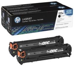 HP CB540AD (125A) Black Dual Pack Original Toner - LaserJet CP1215 (Damaged Box)