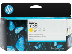 HP 498N7A (738) Yellow Original Cartridge - DesignJet T850 / T950