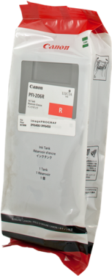 Canon PFI-206R (5309B001) Red Original Cartridge - iPF6400 / iPF6450 (Ex)