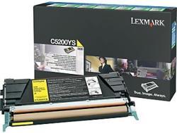 Lexmark C5200YS Yellow Original Laser Toner Cartridge - C522 / C524