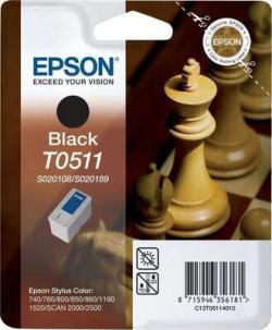 Epson C13T051140 (T0511) Black Original Ink - Stylus 740 / 760