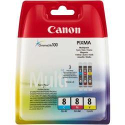 Canon CLI-8CMY (0621B029) Multipack Original Cartridge - IP3300 / IP4200 (Ex)