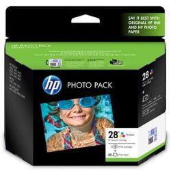 HP Q8893AA (28) Colour Original Cartridge + 25 Photo Paper (Ex)