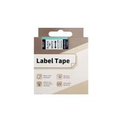 AIMO 3D21 Black on White Label Ribbon 12mm x 7m - D1600