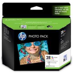 HP Q8893AA (28) Colour Original Cartridge + 25 Photo Paper (Ex)