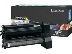 Lexmark C7700YH Yellow Original Toner High Capacity - C770 / C772