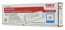 OKI 43872323 Cyan Original Toner Cartridge - C5650 / C5750