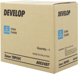 Develop TNP-50C Cyan Original Toner Cartridge - Ineo +3100
