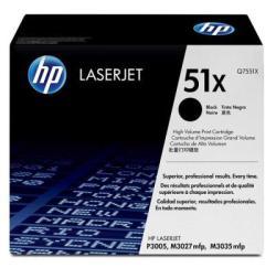 HP Q7551X (51X) Black Original Toner Cartridge - LaserJet 3005