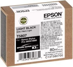 Epson C13T580700 (T5807) Light Black Original Cartridge - Pro 3800 (Ex)