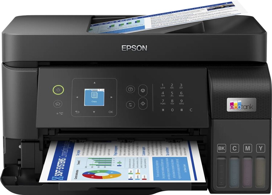 Epson EcoTank L5590 (C11CK57404) Wi-Fi + Scanner + Copier + Fax Color Multifunction Ink Tank Printer