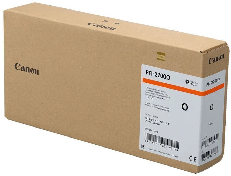 Canon PFI-2700 (5294C001AA) Orange Original Cartridge - GP-2000