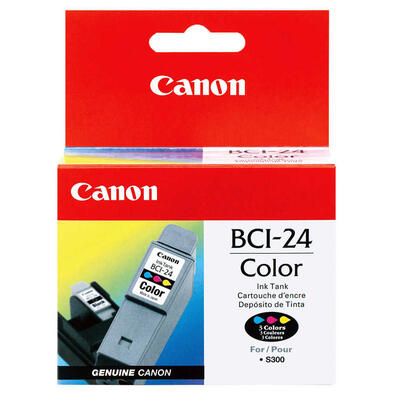 Canon BCI-24C (6882A003)  Colour Original Ink Cartridge - i250 / i320