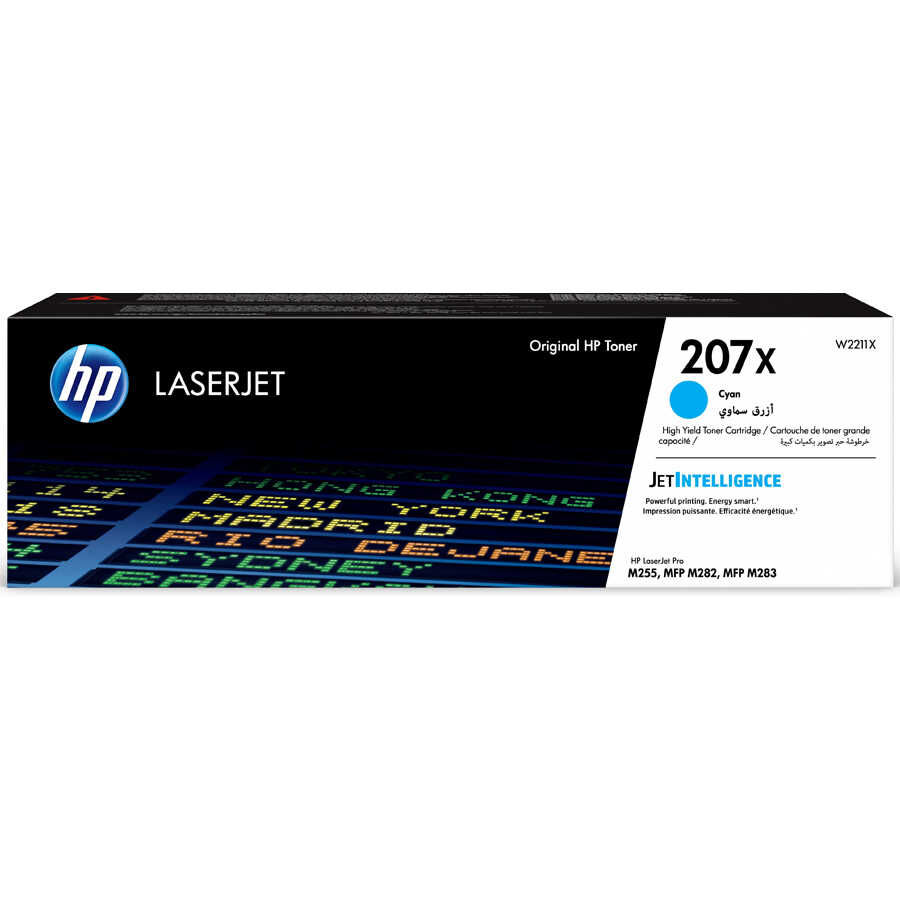 HP 207X (W2211X) Cyan Original Toner - M255dw / M282nw