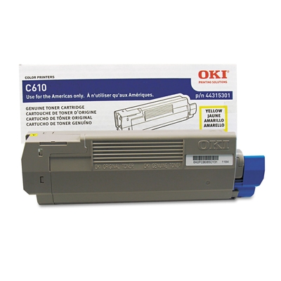 OKI 44315301 Yellow Original Toner - C610N / C610CDN