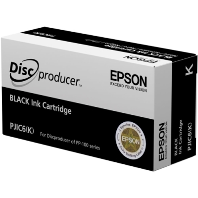 Epson PJIC6(K) PP-100 BLACK ORIGINAL CARTRIDGE-DiscProducer (S020452)