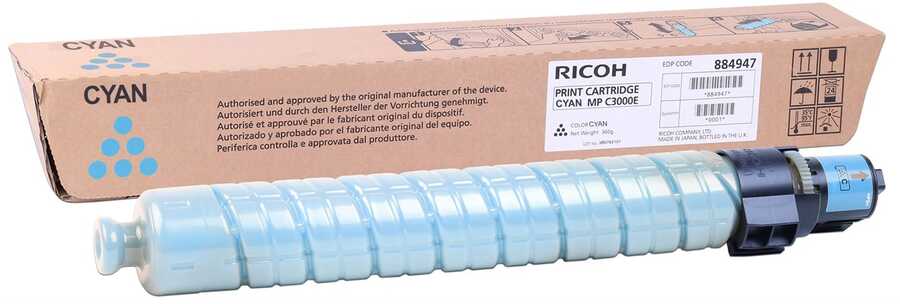 Ricoh 888643 Blue Original Toner - MPC 2000 / MPC2500