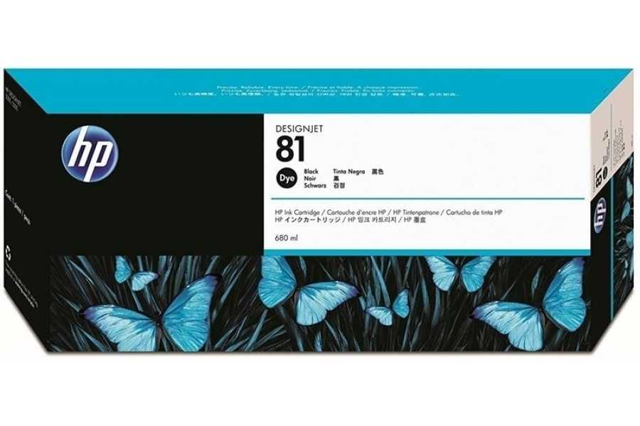 HP C4930A (81) Black Original Cartridge - DesignJet 5000 / 5500 (Ex)
