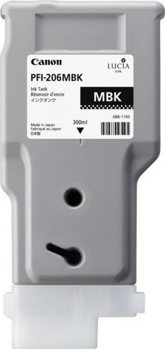 Canon PFI-206MBK (5302B001) Matte Black Original Cartridge - iPF6400 / iPF6450 (Ex)