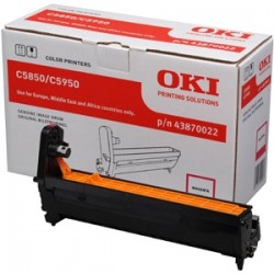 OKI 43870022 Red Original Drum Unit - C5850 / C5950