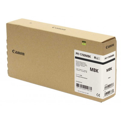 Canon PFI-1700MBK (0774C001) Matte Black Original Cartridge - PRO-2000 / PRO-4000 (Ex)