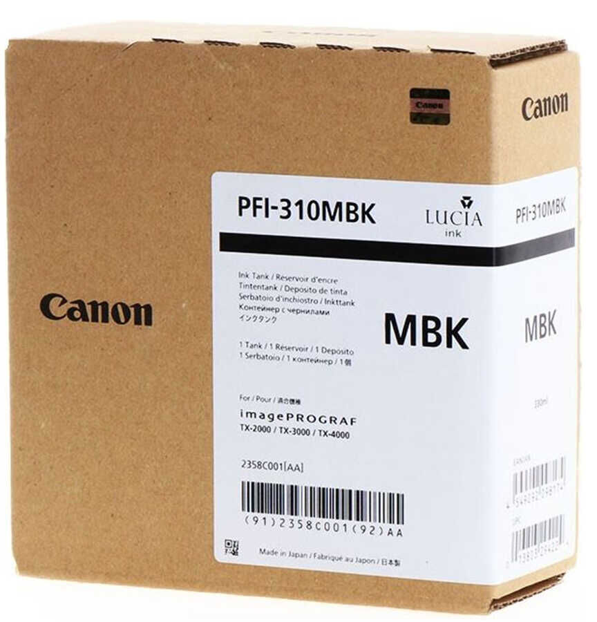 Canon PFI-310MBK (2358C001) Matte Black Original Cartridge - TX-2000 / TX-3000 (Ex)