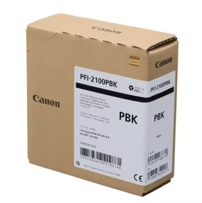 Canon PFI-2100PBK (5266C001) Photo Black Original Cartridge - GP-2000 / GP-4000 (Ex)