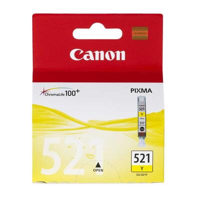 Canon CLI-521Y Yellow Original Cartridge - MP540 / MP620 (U)