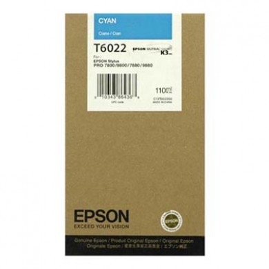 Epson C13T602200 (T6022) Cyan Original Cartridge - Pro 7800 (Without Box)