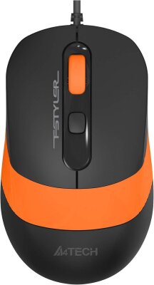 A4 Tech FM10 Orange Wired Optical Mouse