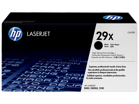HP C4129X (29X) Black Original Toner Cartridge - Laserjet 5000 (C)