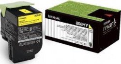 Lexmark 80C8HY0 (808HY) Yellow Original Toner High Yield - CX410 / CX510 (Damaged Box)